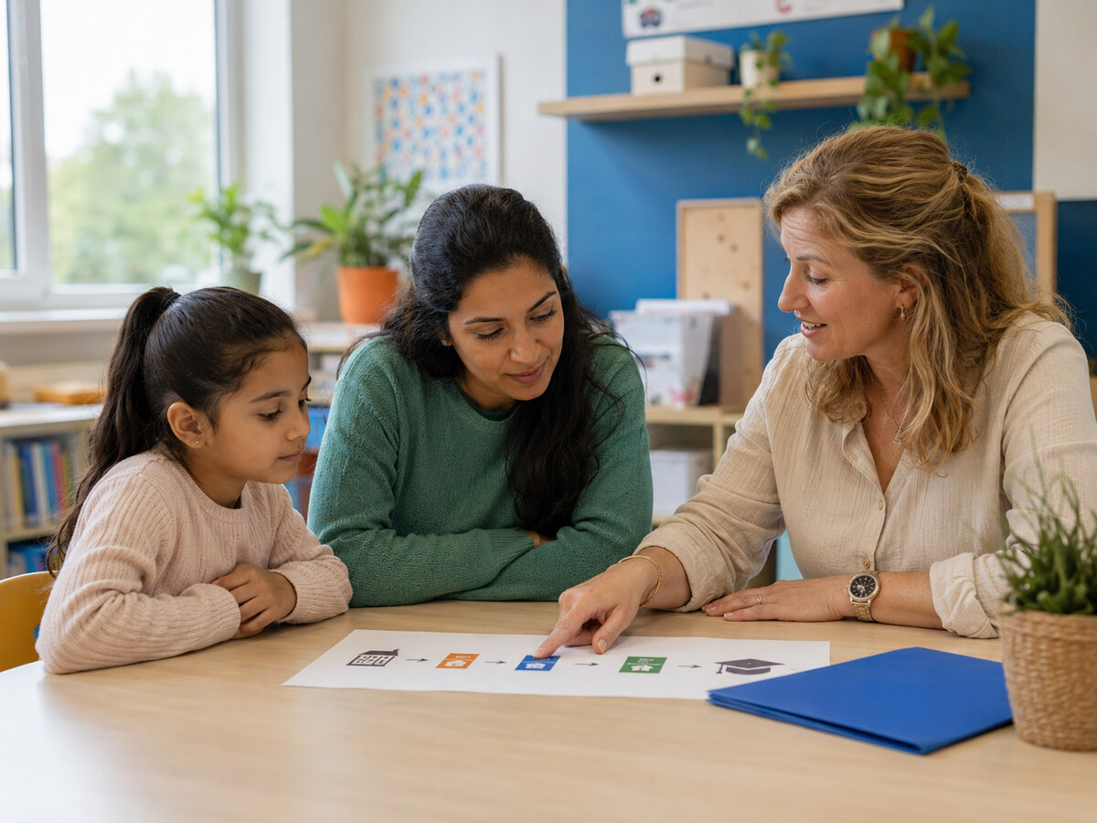Leerlingen en leerkracht in een Nederlandse klas